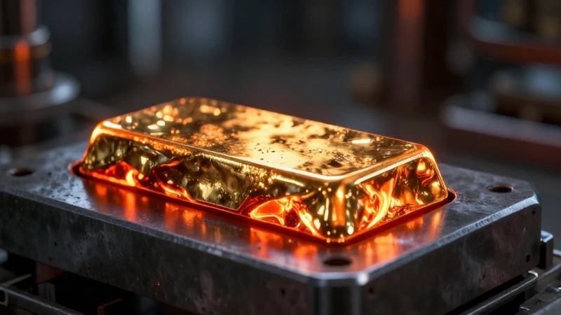 Lingotes incandescentes en primer plano impactantes