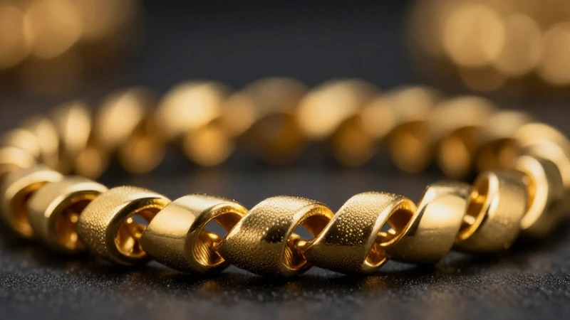 Joyería dorada, lujo y elegancia profesional