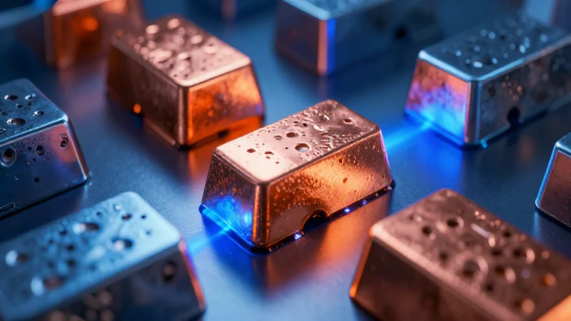 Metal brillante en iluminación cinematográfica impactante