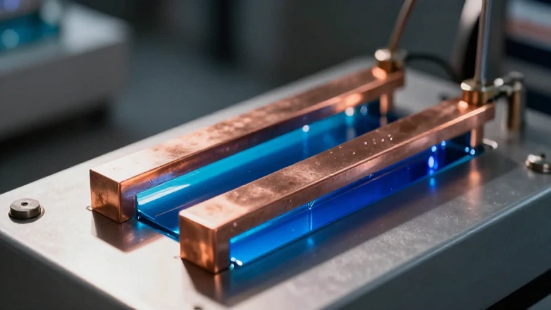 Electrólisis de cobre: imagen profesional y llamativa