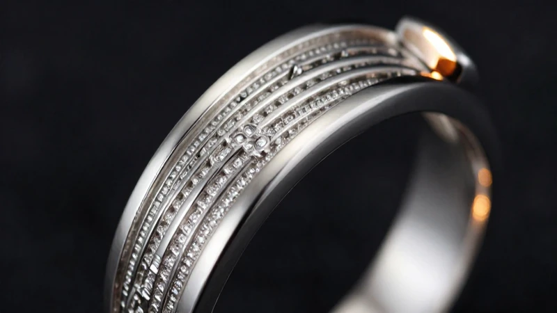 Joyería plateada con detalles llamativos y modernos