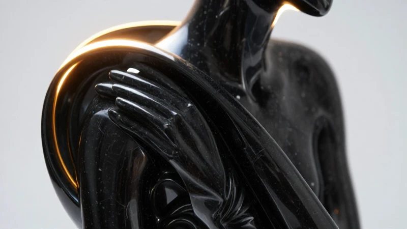 Qué es la obsidiana y cuál es su significado e imágenes 5 Escultura obsidiana pulida, impactante y realista