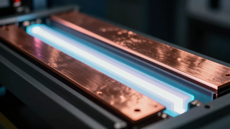 Electrólisis: metales brillantes en imagen cinematográfica