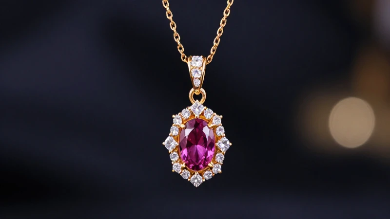 Collar dorado lujoso con gemas brillantes