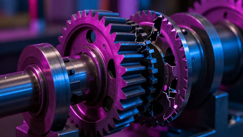 Cuál es la importancia de la calidad de insumos industriales 3 Maquinaria industrial averiada en primer plano