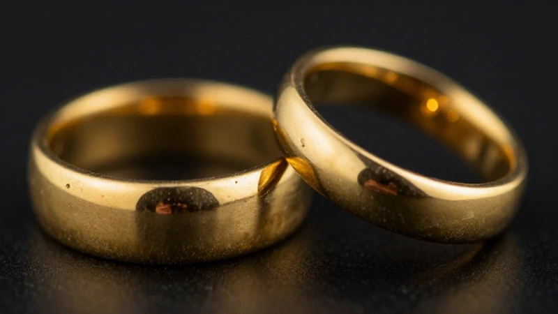 Anillos dorados contrastan: oxidados y pulidos