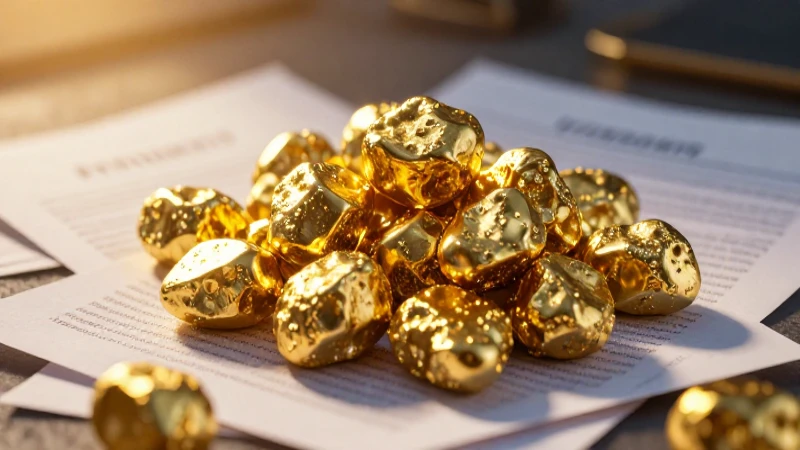 Oro y documentos en luz dramática