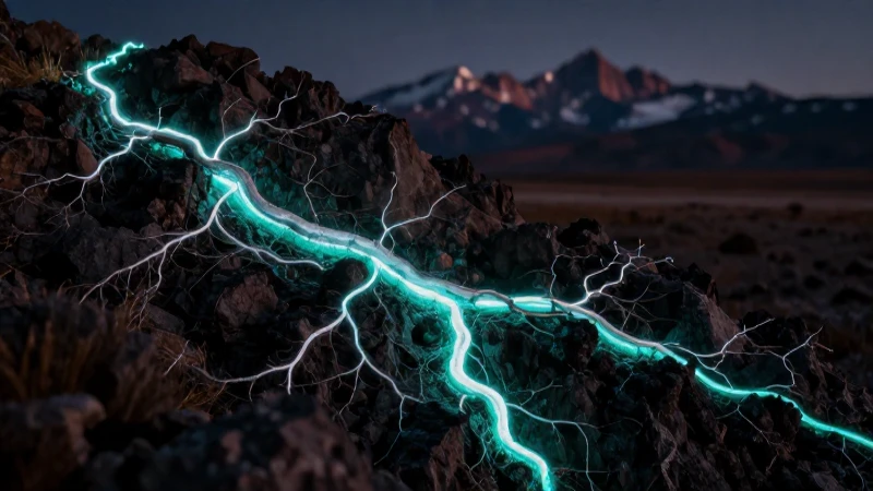 Imagen impactante y fotorealista con luces vibrantes