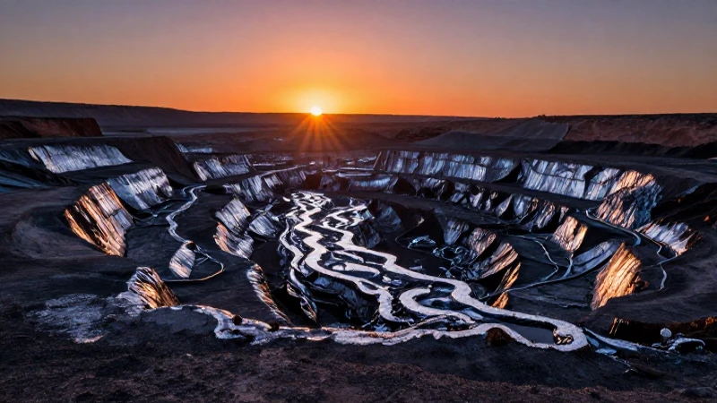 Atardecer cinematográfico ilumina vetas de estaño argentinas