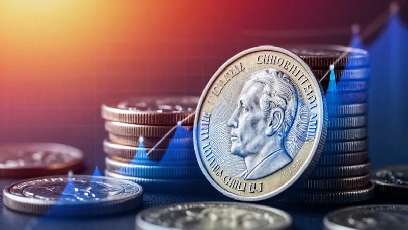 Monedas chilenas y cripto en diseño moderno