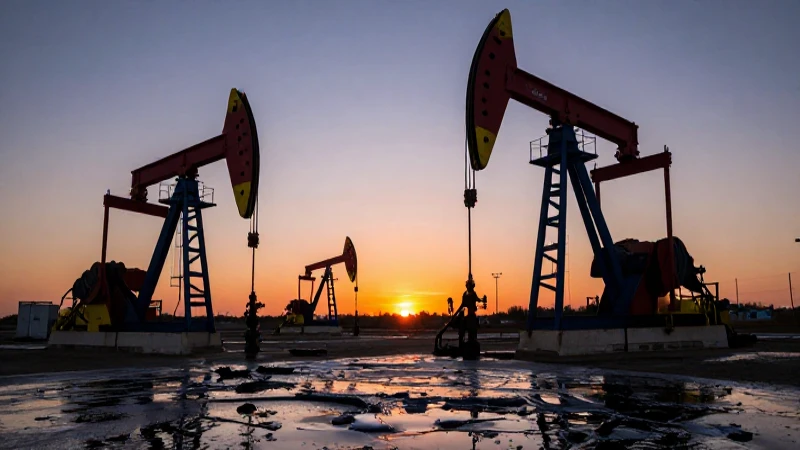 Petróleo al atardecer: riqueza económica impactante