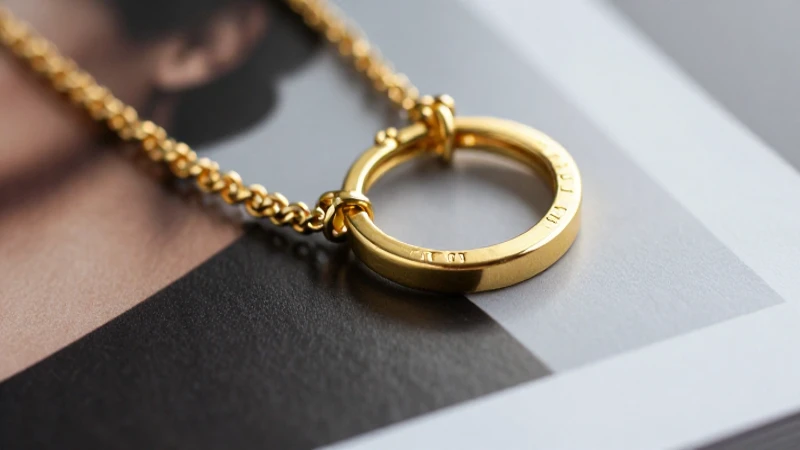 Joyas doradas brillantes con elegante iluminación