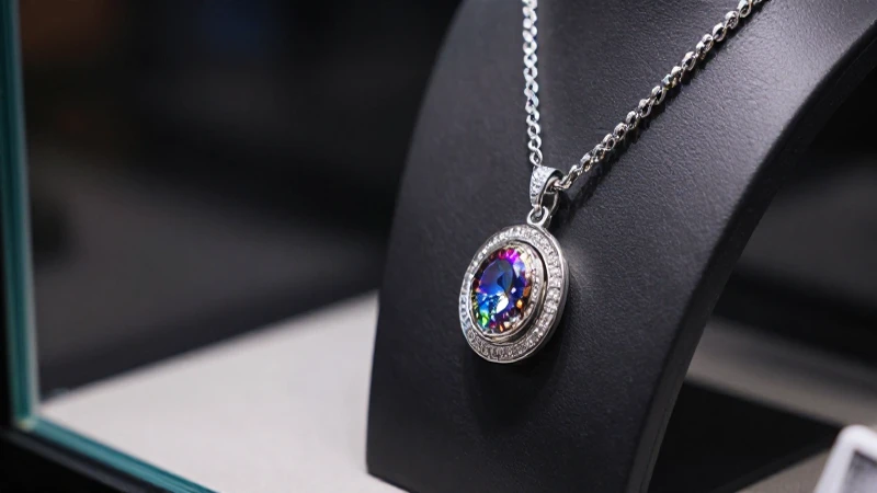 Joyas brillantes en elegante presentación profesional