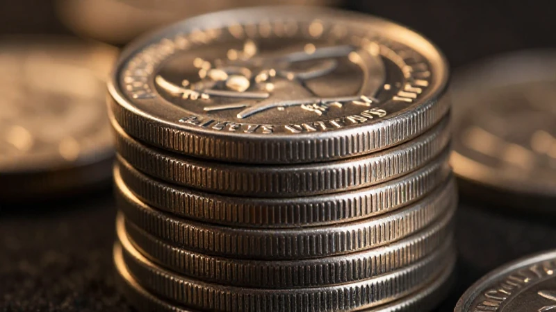 Monedas de plata relucientes con gran detalle