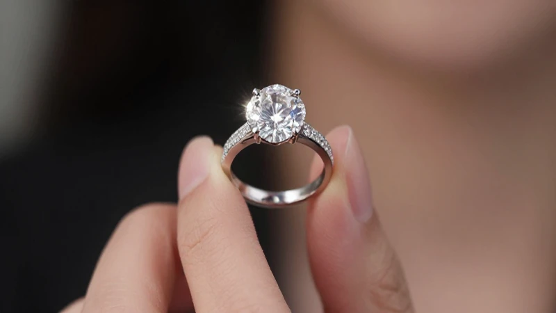 Cuáles son las características y el significado del anillo solitario 5 Anillo solitario brillante sobre mano elegante