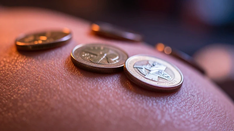 Primer plano detallado con monedas y luz dramática