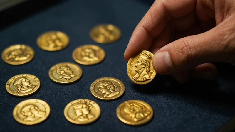 Monedas antiguas españolas bajo luz teatral