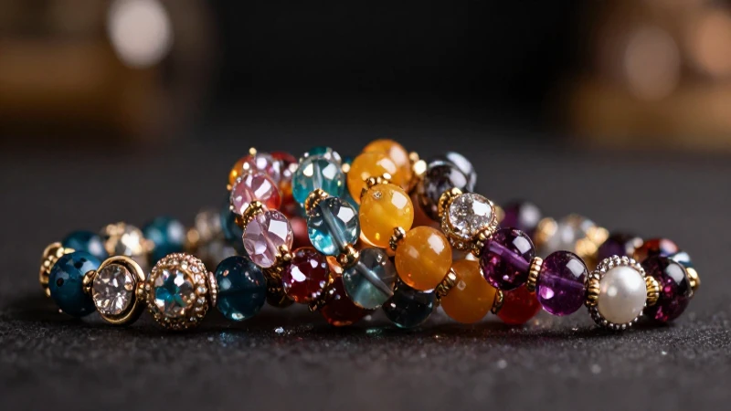 Pulseras elegantes, brillantes y lujosas a detalle