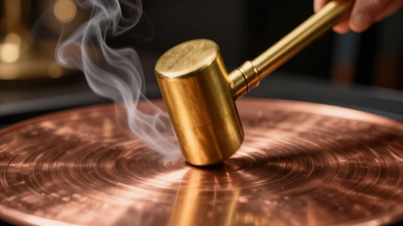 Mazo impacta cobre con luz dramática