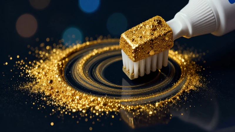 Oro y pasta dental crean efectos visuales únicos