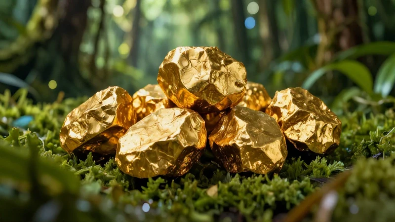 ¿Por qué el oro brasileño es tan barato y valioso? 2 Oro brasileño, captura visual impactante y vibrante