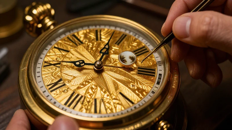 Reloj antiguo restaurado con arte y detalle