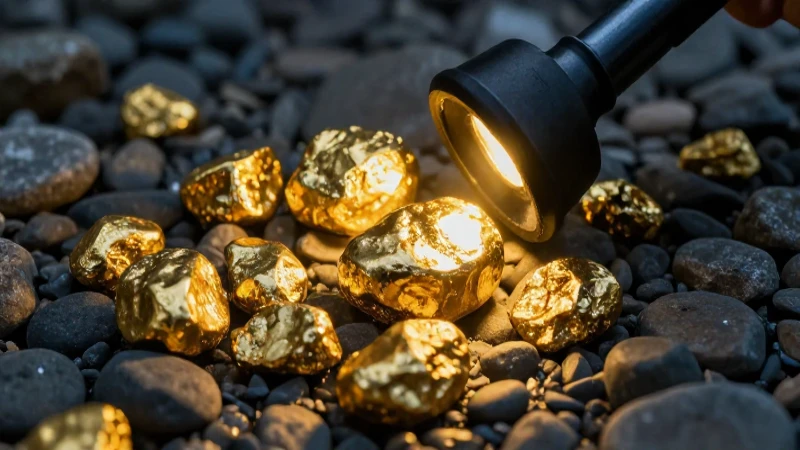 Oro en el río, foto impactante