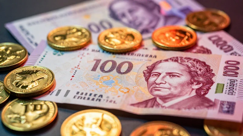 Pesos y oro destacan con luz vibrante