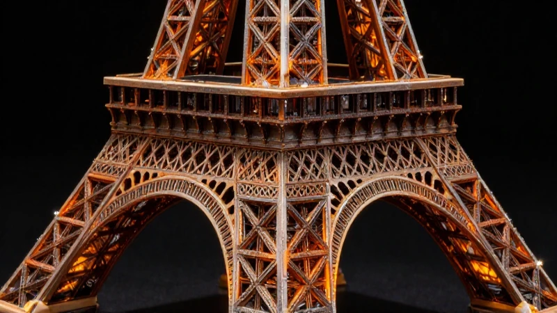 Mineral detalla la Torre Eiffel con realismo