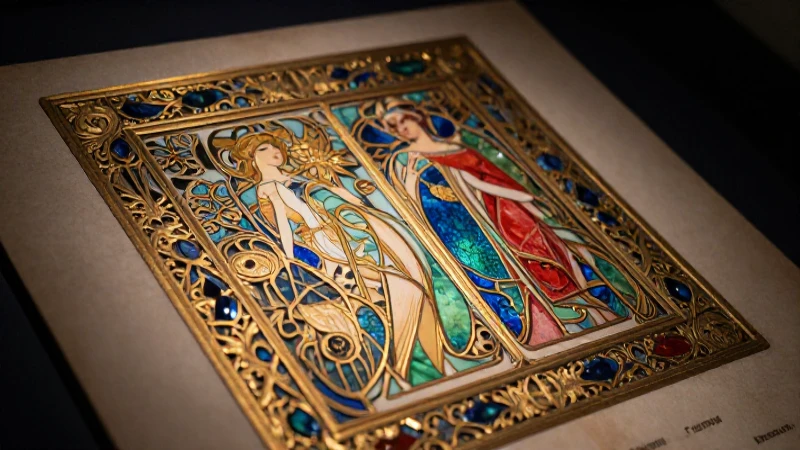 Quién creó los tesoros sagrados en la historia 5 Manuscrito antiguo iluminado con detalles opulentos