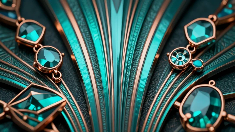 Joyería zamak pulida con estilo lujoso