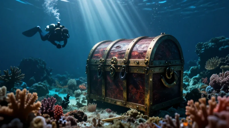 Tesoros submarinos con luz cinematográfica y detalle