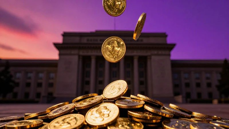 Monedas doradas resaltan en fotografía cinematográfica