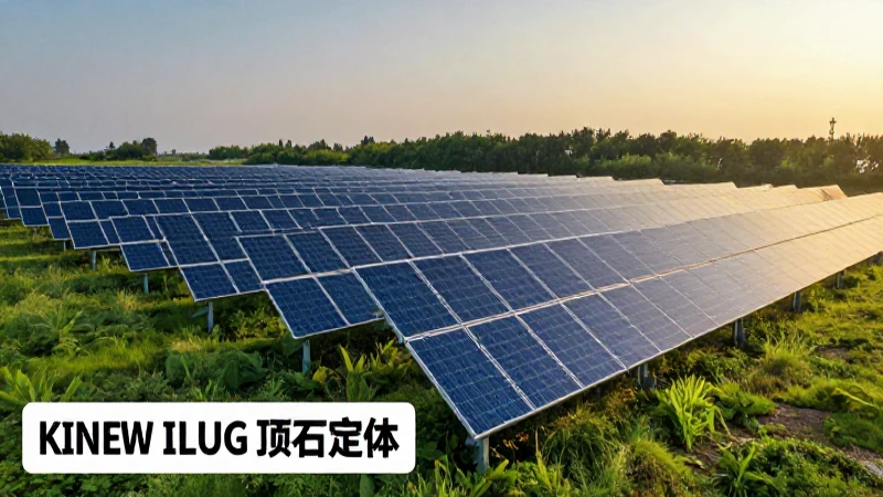 Energía renovable en paisaje vibrante y cinematográfico