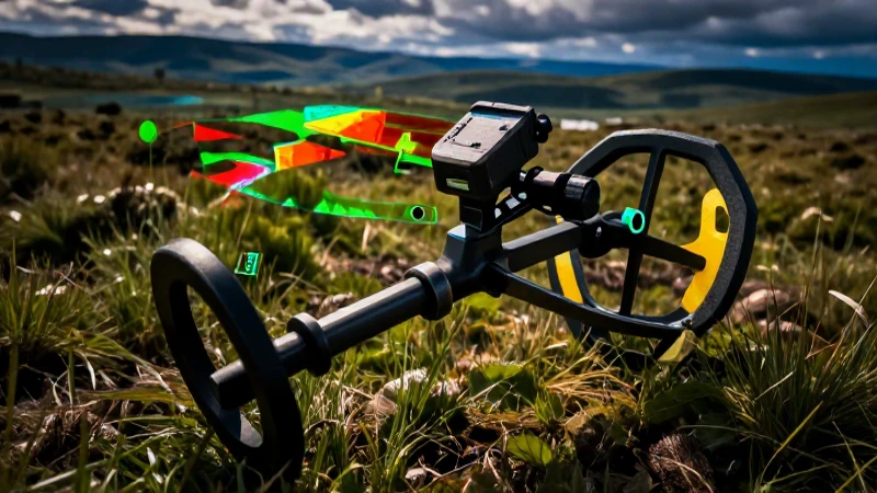 Metal detector revela terreno con realismo cinematográfico