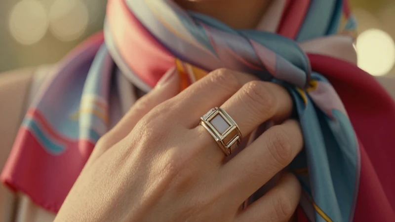 Anillo dorado destaca en mano elegante