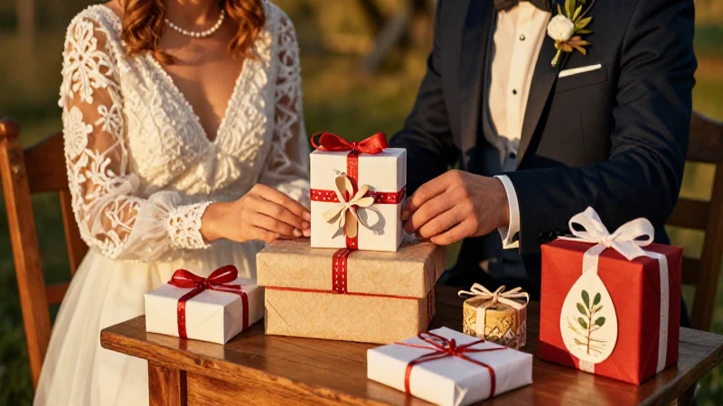 Foto nupcial cálida y elegante