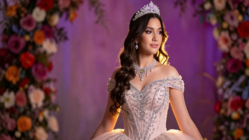 Vestido deslumbrante para una quinceañera inolvidable