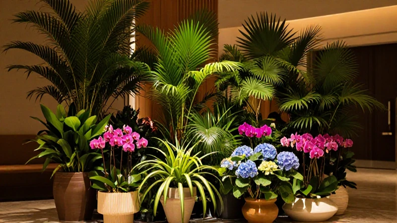 Flores vibrantes adornan el estudio moderno