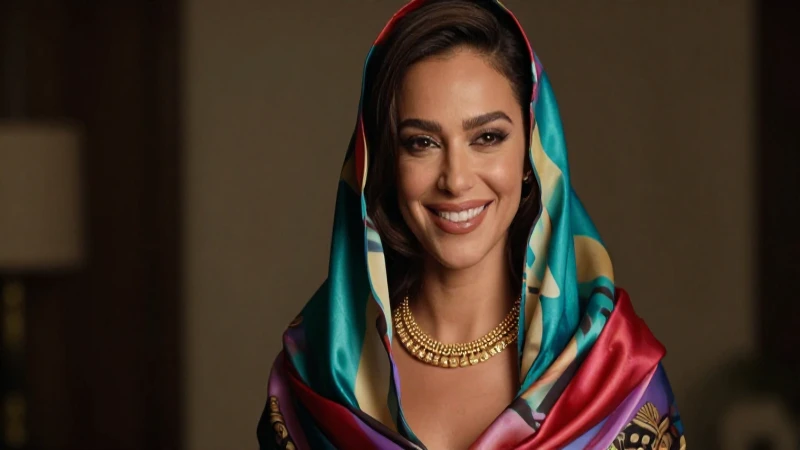 Mujer elegante sonríe con joyería brillante