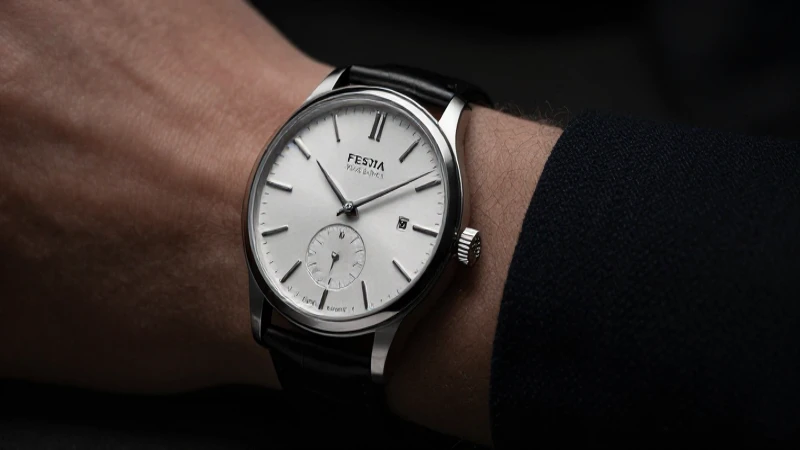 Relojes elegantes con luz dramática y profundidad suave