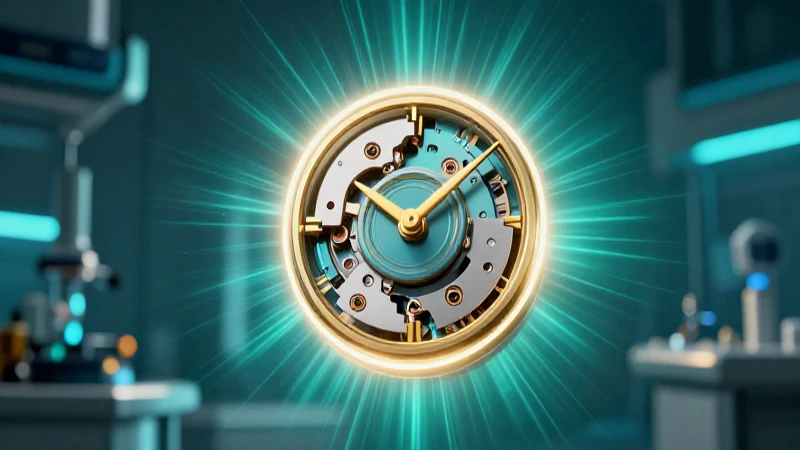 Reloj futurista destaca en foto impactante
