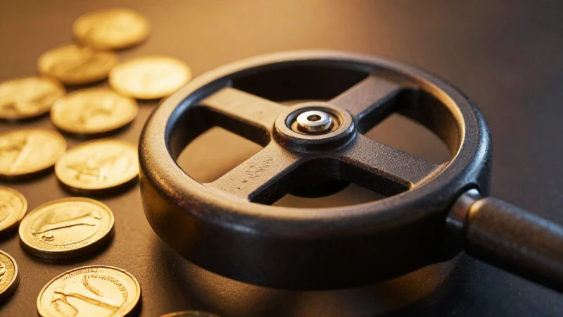 Monedas de oro centellean bajo luz dramática