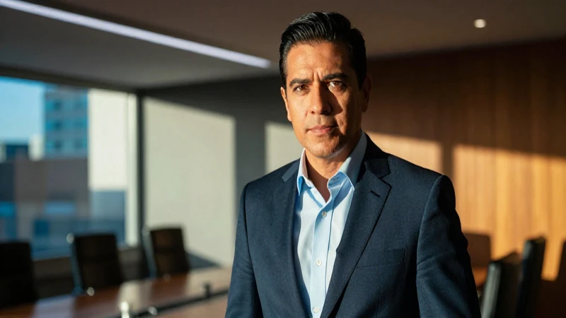 Rivero González: Conoce al nuevo presidente de la CAMIMEX 7 Retrato ejecutivo impactante con luz dorada