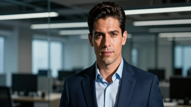 Rivero González: Conoce al nuevo presidente de la CAMIMEX 8 Retrato profesional vibrante y dinámico en primer plano