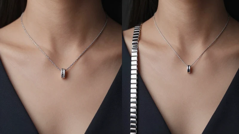 Joyas elegantes en primer plano y detalle