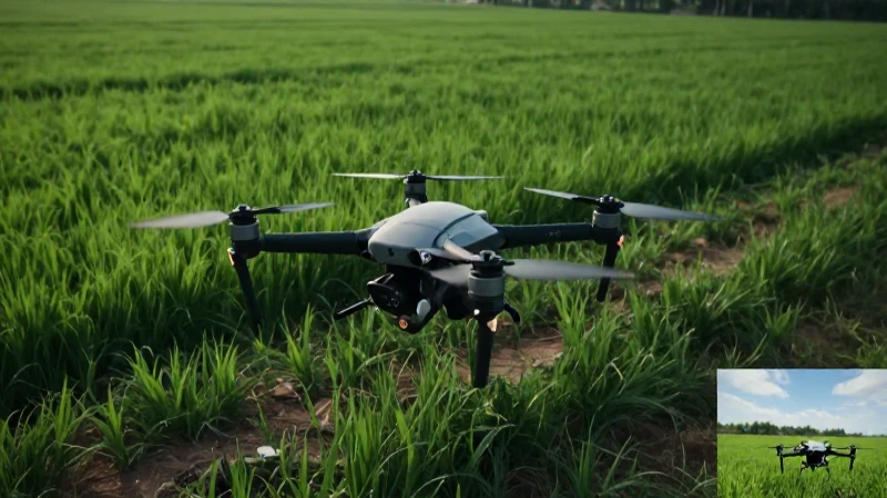 Dron filmó paisaje exuberante con luz dramática