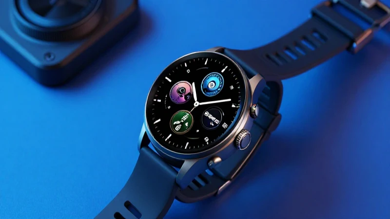 Reloj inteligente elegante en fotografía profesional