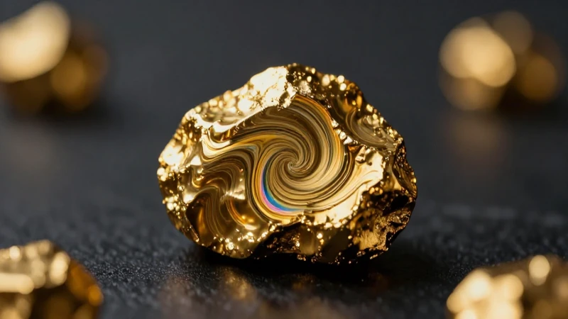 Oro en primer plano con efecto cinematográfico