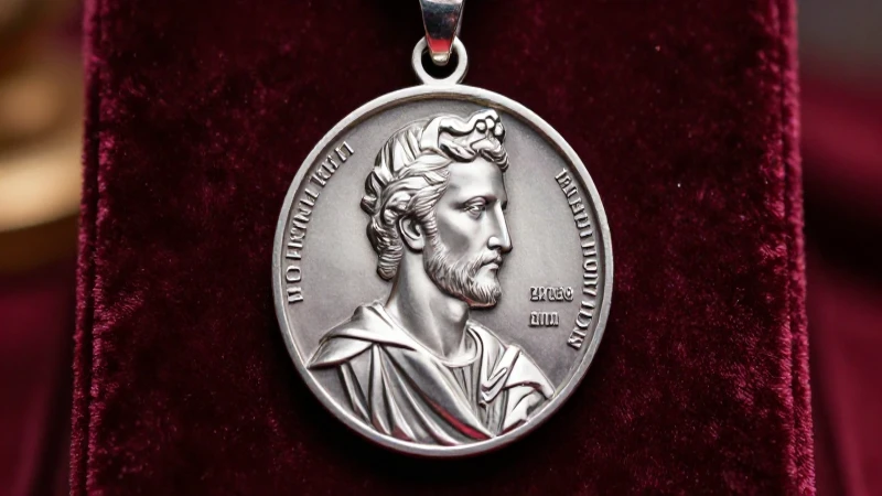 Medalla de San Benito: elegante y moderna